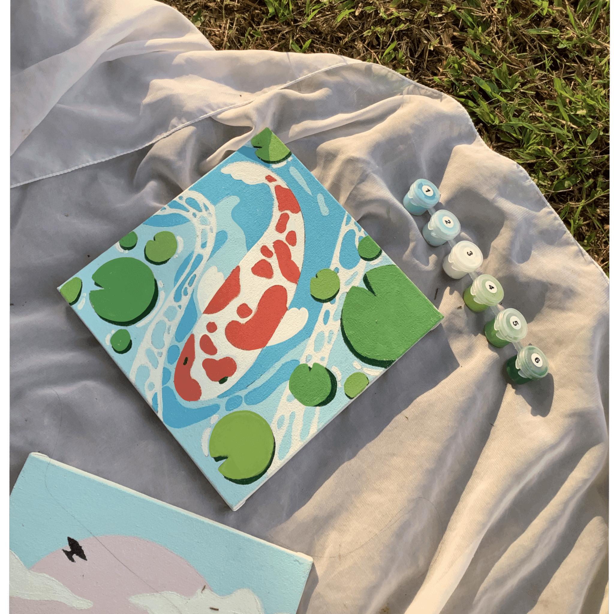 PAINT BY NUMBERS | KOI FISH POND | Paint Your Day